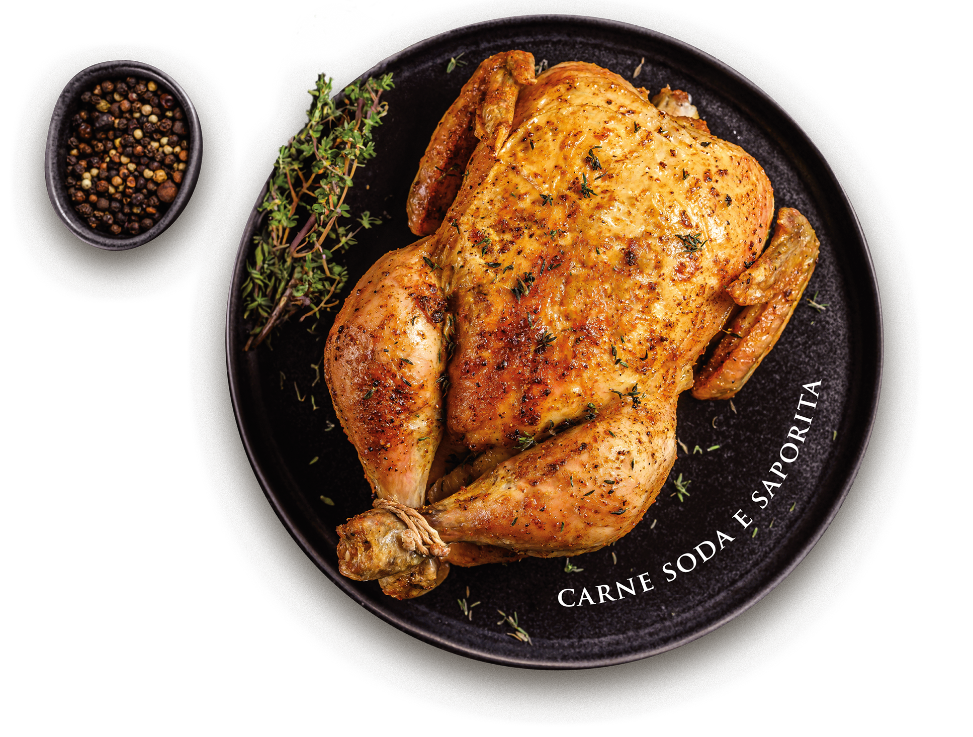 Piatto con pollo Campese arrosto